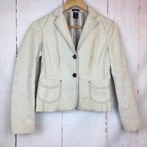 Gap Cream Button Up Blazer Size 2